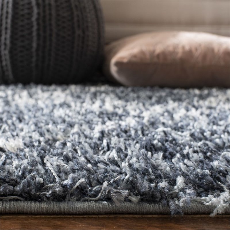Safavieh Pro Lux 8' x 10' Shag Rug in Cream and Blue