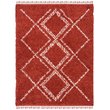 Safavieh Pro Lux 8' x 10' Shag Rug in Rust and Creme