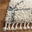 Safavieh Pro Lux 4' x 6' Shag Rug in Cream and Blue