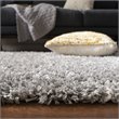 Safavieh Pro Lux 2' x 8' Shag Runner Rug in Gray and Cream