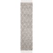 Safavieh Pro Lux 2' x 8' Shag Runner Rug in Gray and Cream