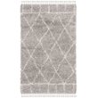 Safavieh Pro Lux 4' x 6' Shag Rug in Gray and Cream