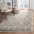 Safavieh Pro Lux 8' x 10' Shag Rug in Gray and Cream