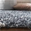 Safavieh Pro Lux 2' x 8' Shag Runner Rug in Cream and Blue