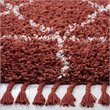 Safavieh Pro Lux 4' x 6' Shag Rug in Rust and Creme
