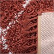 Safavieh Pro Lux 4' x 6' Shag Rug in Rust and Creme