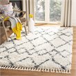 Safavieh Pro Lux 5' x 8' Shag Rug in Cream and Blue
