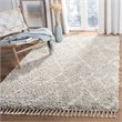 Safavieh Pro Lux 5' x 8' Shag Rug in Gray and Cream