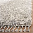Safavieh Pro Lux 5' x 8' Shag Rug in Gray and Cream