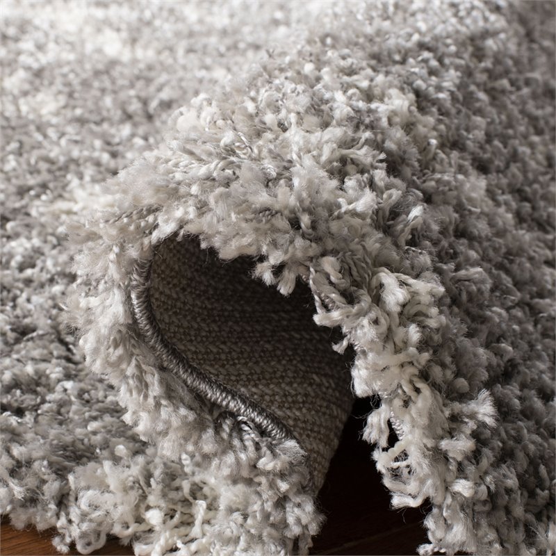 Safavieh Pro Lux 8' x 10' Shag Rug in Gray and Cream