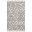 Safavieh Pro Lux 9' x 12' Shag Rug in Gray and Cream