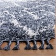 Safavieh Pro Lux 2' x 8' Shag Runner Rug in Cream and Blue