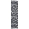 Safavieh Pro Lux 2' x 8' Shag Runner Rug in Cream and Blue