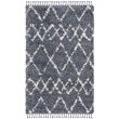 Safavieh Pro Lux 4' x 6' Shag Rug in Cream and Blue