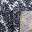 Safavieh Pro Lux 5' x 8' Shag Rug in Cream and Blue