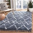 Safavieh Pro Lux 8' x 10' Shag Rug in Cream and Blue