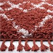 Safavieh Pro Lux 5' x 8' Shag Rug in Rust and Creme