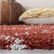 Safavieh Pro Lux 5' x 8' Shag Rug in Rust and Creme