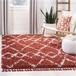Safavieh Pro Lux 9' x 12' Shag Rug in Rust and Creme
