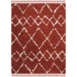 Safavieh Pro Lux 9' x 12' Shag Rug in Rust and Creme