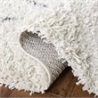 Safavieh Pro Lux 2' x 8' Shag Runner Rug in Cream and Blue