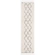 Safavieh Pro Lux 2' x 8' Shag Runner Rug in Cream and Blue