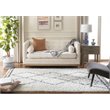 Safavieh Pro Lux 4' x 6' Shag Rug in Cream and Blue