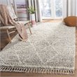 Safavieh Pro Lux 8' x 10' Shag Rug in Gray and Cream