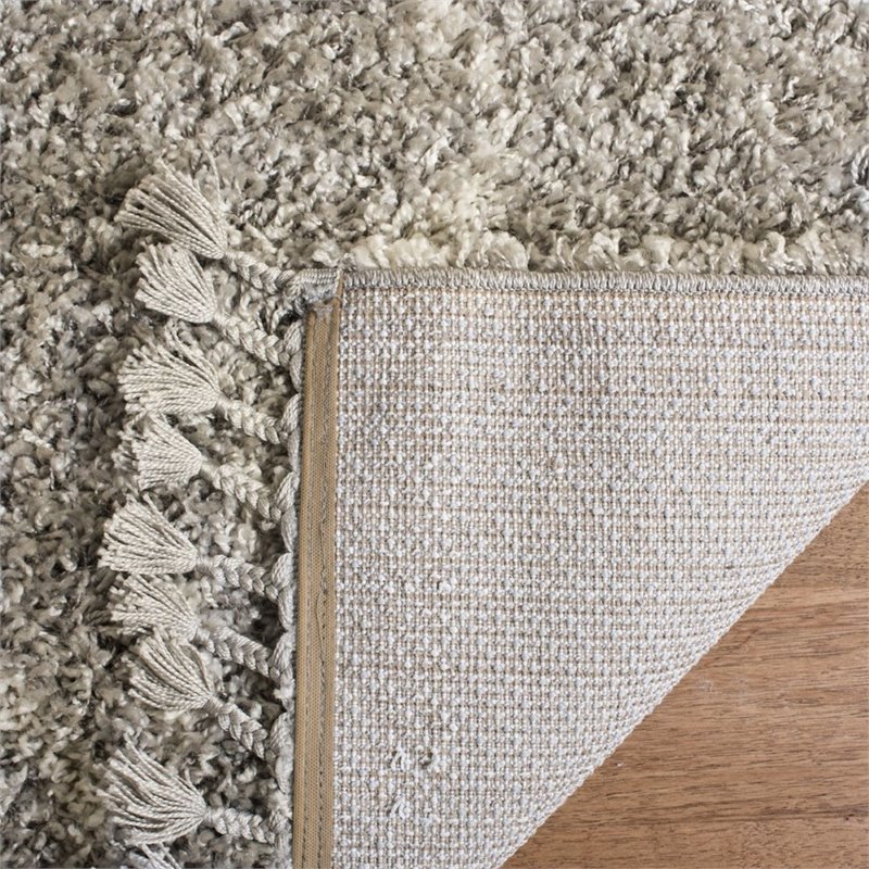 Safavieh Pro Lux 8' x 10' Shag Rug in Gray and Cream