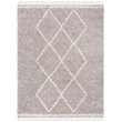 Safavieh Pro Lux 8' x 10' Shag Rug in Gray and Cream