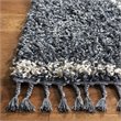 Safavieh Pro Lux 4' x 6' Shag Rug in Cream and Blue