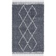Safavieh Pro Lux 4' x 6' Shag Rug in Cream and Blue