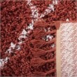 Safavieh Pro Lux 8' x 10' Shag Rug in Rust and Creme