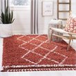 Safavieh Pro Lux 9' x 12' Shag Rug in Rust and Creme