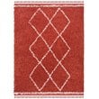 Safavieh Pro Lux 9' x 12' Shag Rug in Rust and Creme
