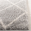Safavieh Parma 4' x 6' Shag Rug in Gray and Cream