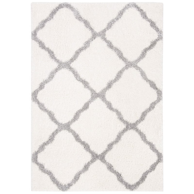 Safavieh Parma 4' x 6' Shag Rug in Cream and Gray