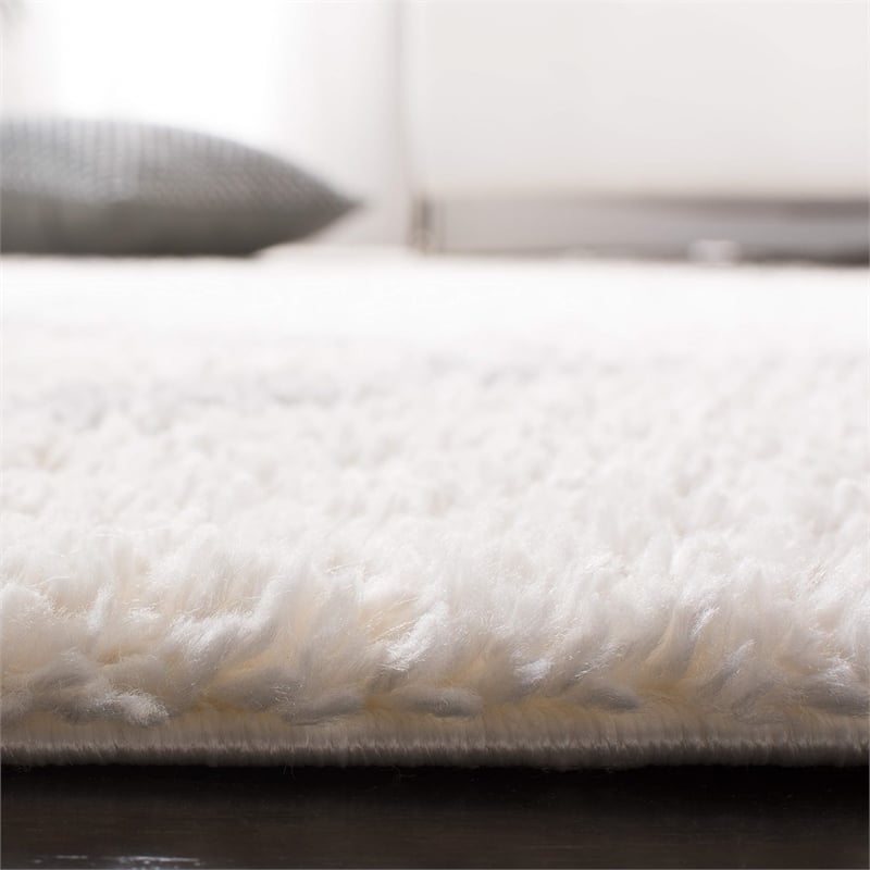 Safavieh Parma 4' x 6' Shag Rug in Cream and Gray