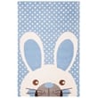 Safavieh 5' x 8' Hand Tufted Wool Rug in Blue and Ivory
