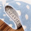 Safavieh 5' x 8' Hand Tufted Wool Rug in Blue and Ivory