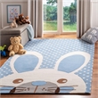 Safavieh 6' x 9' Hand Tufted Wool Rug in Blue and Ivory