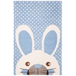 Safavieh 6' x 9' Hand Tufted Wool Rug in Blue and Ivory