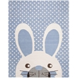 Safavieh 8' x 10' Hand Tufted Wool Rug in Blue and Ivory