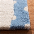 Safavieh 8' x 10' Hand Tufted Wool Rug in Blue and Ivory