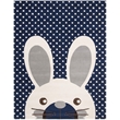 Safavieh 8' x 10' Hand Tufted Wool Rug in Navy and Ivory