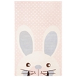 Safavieh 5' x 8' Hand Tufted Wool Rug in Pink and Ivory