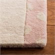 Safavieh 5' x 8' Hand Tufted Wool Rug in Pink and Ivory