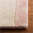 Safavieh 6' x 9' Hand Tufted Wool Rug in Pink and Ivory