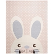 Safavieh 8' x 10' Hand Tufted Wool Rug in Pink and Ivory