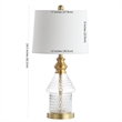 Safavieh Camden Glass Table Lamp in Gold